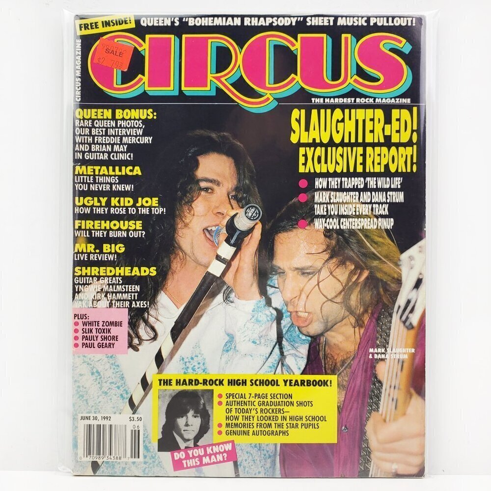 Circus Magazine Metallica Kirk Hammett Slaughter Queen Jun 1992 Old Stock Unread